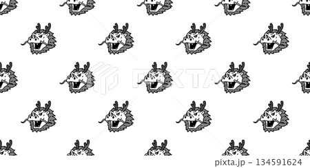 dragon seamless pattern chinese new year vector cartoon character face head monster doodle tile backgroud gift wrapping paper repeat wallpaper scarf isolated illustration design dragon seamless pattern chinese new year vector cartoon character face head monster doodle tile backgroud gift wrapping paper repeat wallpaper scarf isolated illustration design 134591624