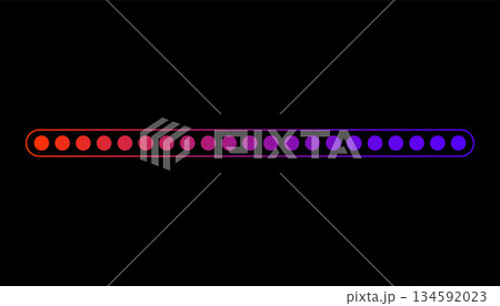 Loading or progress completed percentage bar, loading status bar, download progress icon vector 134592023