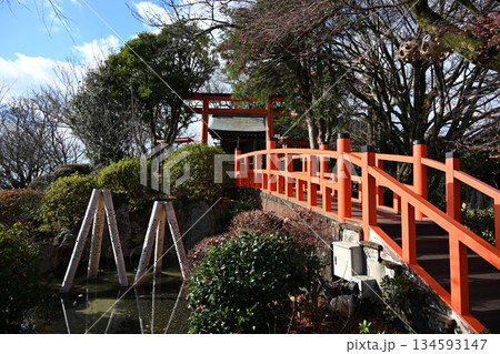 冬の朝の葛城神社 静岡 冬の朝の葛城神社 静岡 134593147