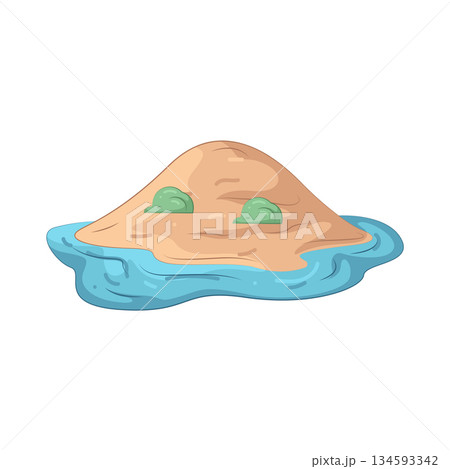 Illustration of island Illustration of island 134593342