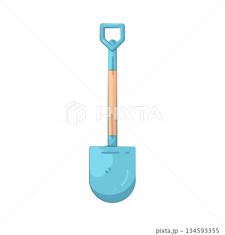 Illustration of sand shovel Illustration of sand shovel 134593355