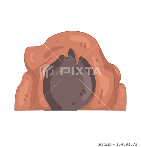 Illustration of cave  134593372