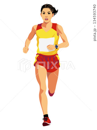 女子マラソンランナー 134593740