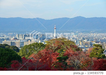 京都東山 紅葉が色ずく 世界遺産 清水寺 京都東山 紅葉が色ずく 世界遺産 清水寺 134593770