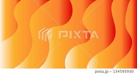 Dynamic Smooth Flowing Gradient Wave Background Orange Palette. 134593930