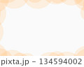 オレンジカラー系ランダムサークルデザインフレーム 134594002