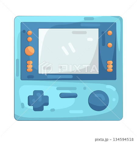 Illustration of handheld game console 134594518