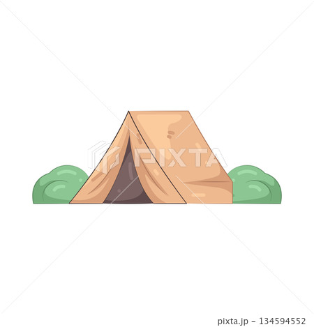 Illustration of tent Illustration of tent 134594552