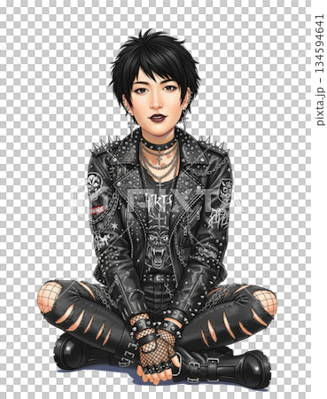 Female punk rocker Female punk rocker 134594641