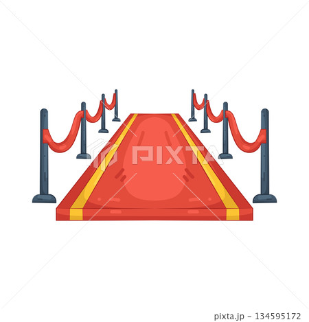 Illustration of red carpet  134595172