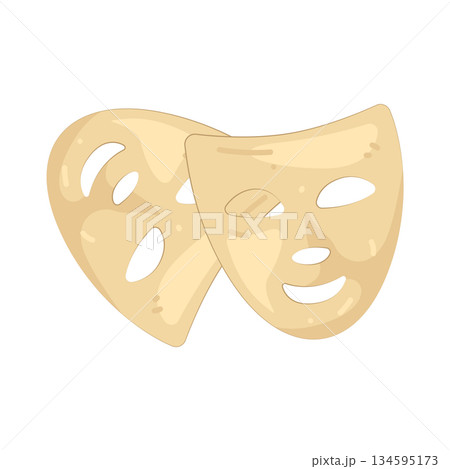 Illustration of theater mask Illustration of theater mask 134595173