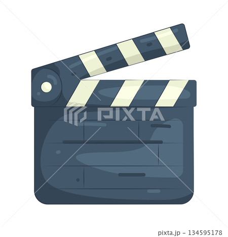 Illustration of clapperboard  134595178