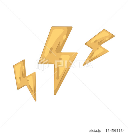 Illustration of lightning bolt  134595184