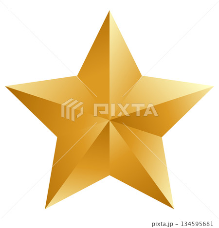 gold star vector 134595681