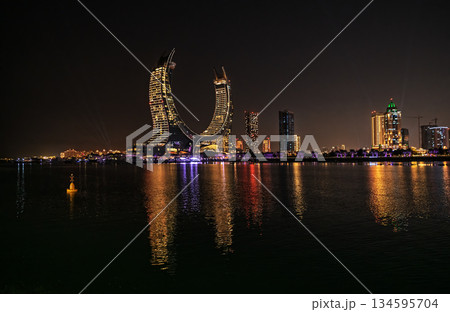 Doha,Qatar,12.12.2025,Nightlife and scenery of Doha, Qatar. Doha,Qatar,12.12.2025,Nightlife and scenery of Doha, Qatar. 134595704