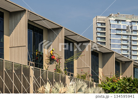 Lusail,Qatar,12.12.2025,Cleaning worker employed with occupational safety Lusail,Qatar,12.12.2025,Cleaning worker employed with occupational safety 134595941