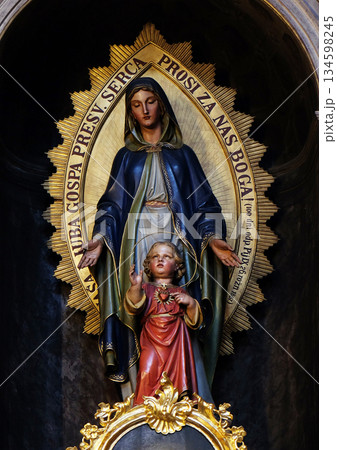 Altar of the Virgin Mary in the St Nicholas Cathedral in Ljubljana, Slovenia Altar of the Virgin Mary in the St Nicholas Cathedral in Ljubljana, Slovenia 134598245