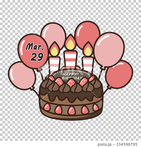 誕生日チョコケーキ 誕生日チョコケーキ 134598795