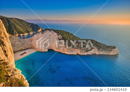 Navagio and Sunset Navagio and Sunset 134601410