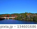 冬の亀山湖の川俣大橋　千葉 134601686