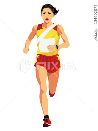 女子駅伝ランナー 134602075