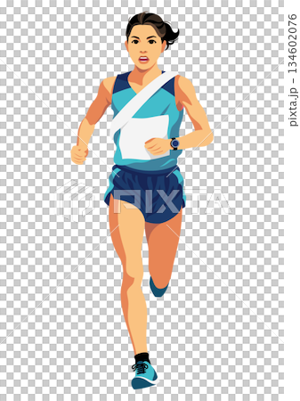 女子接力賽跑者 134602076