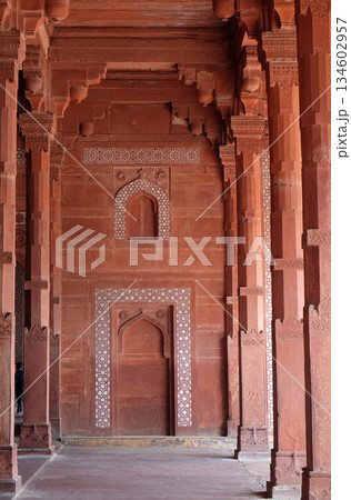 Historical city constructed by Mughal emperor Akbar in Fatehpur Sikri, Uttar Pradesh, India Historical city constructed by Mughal emperor Akbar in Fatehpur Sikri, Uttar Pradesh, India 134602957