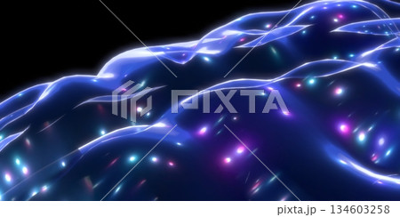 Human brain isolated on black background - 3D illustration Human brain isolated on black background - 3D illustration 134603258