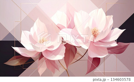 background with lotus flowers background with lotus flowers 134603578