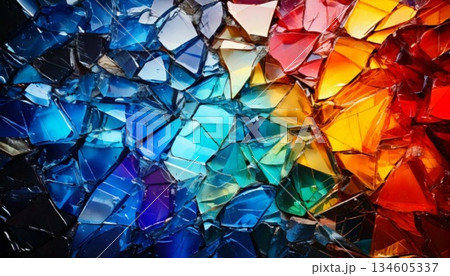 abstract colorful background with glass crystals abstract colorful background with glass crystals 134605337