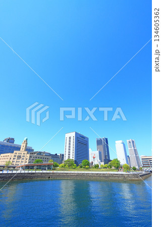 神奈川県横浜市、横浜みなとみらいの風景 神奈川県横浜市、横浜みなとみらいの風景 134605362
