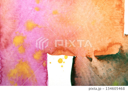 Abstract watercolour ink and paint swirl squares blots and abstract background Abstract watercolour ink and paint swirl squares blots and abstract background 134605468