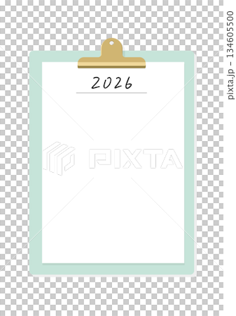 一本活頁夾，內含手寫的2026年信件和空白紙——簡潔時尚的2026年目標和計畫資源。 134605500