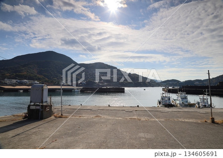 ◇白崎海岸の大引漁港・白崎クルーズ乗り場 /「日本の渚百選」【和歌山県由良町】 ◇白崎海岸の大引漁港・白崎クルーズ乗り場 /「日本の渚百選」【和歌山県由良町】 134605691