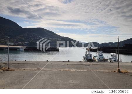 ◇白崎海岸の大引漁港・白崎クルーズ乗り場 ／「日本の渚百選」【和歌山県由良町】 134605692