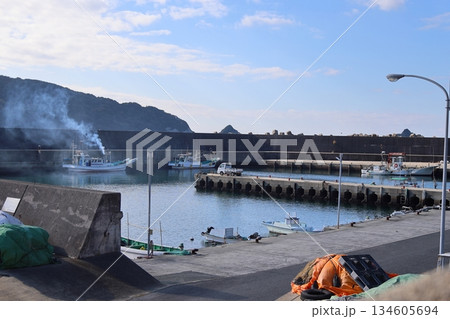◇白崎海岸の大引漁港・白崎クルーズ乗り場 /「日本の渚百選」【和歌山県由良町】 ◇白崎海岸の大引漁港・白崎クルーズ乗り場 /「日本の渚百選」【和歌山県由良町】 134605694