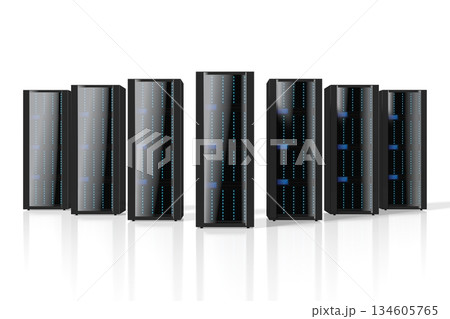 3D servers illustration - great for topics like storage, hosting, data center, Internet etc. 3D servers illustration - great for topics like storage, hosting, data center, Internet etc. 134605765