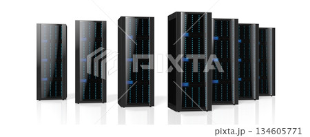 3D servers illustration - great for topics like storage, hosting, data center, Internet etc. 3D servers illustration - great for topics like storage, hosting, data center, Internet etc. 134605771