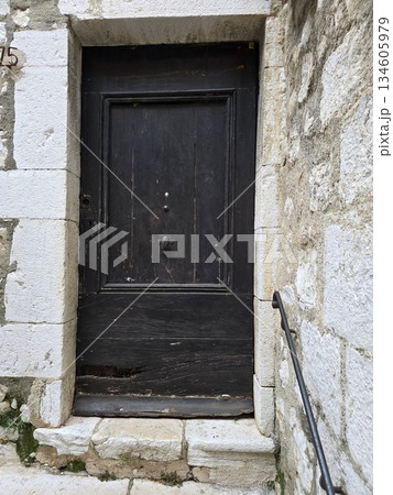 Old door detail in saint paul de vence Medieval village in provence france 134605979