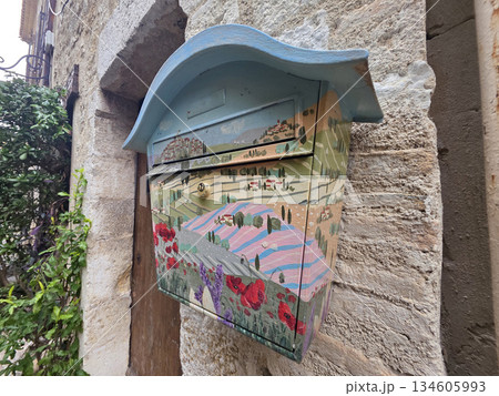 SAINT PAUL DE VENCE, FRANCE - DECEMBER 22 2025 - saint paul de vence Medieval village in provence france in xmas season 134605993