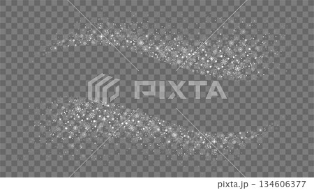 Winter wave background with snow, snowflakes, flakes 134606377