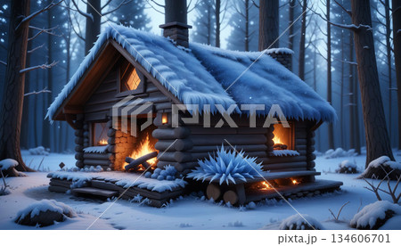 霜降る宝石のようなダイヤモンドキャビン 134606701