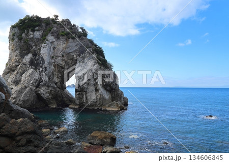 ◇白崎海岸の立巌岩（だてごいわ） ／「日本の渚百選」【和歌山県由良町】 134606845
