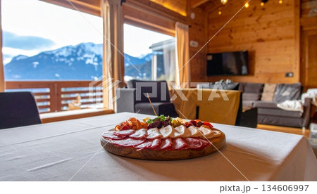 beautiful cake with cherry on top 134606997