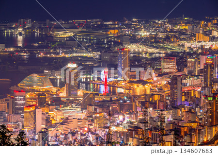 神戸 掬星台からの夜景 神戸 掬星台からの夜景 134607683