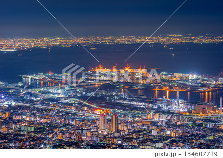 神戸 掬星台からの夜景 神戸 掬星台からの夜景 134607719