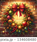 豪華なクリスマスリース 134608480