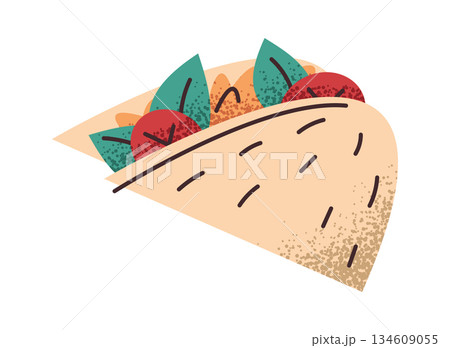 Traditional Mexican taco street food 134609055