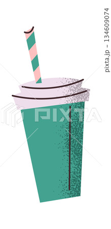 Cool soda drink sticker design Cool soda drink sticker design 134609074