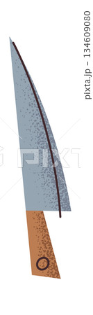 Sharp pizza knife sticker design 134609080